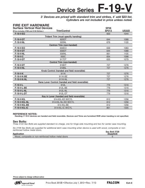 FALCON JULY 2013 REV 7-20-13 PRICE BOOK.pdf - Access ...