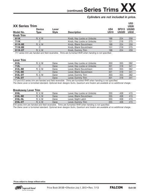 FALCON JULY 2013 REV 7-20-13 PRICE BOOK.pdf - Access ...