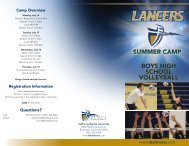 boys high school volleyball summer camp - California Baptist ...