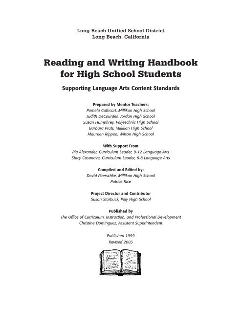 English - Reading & Writing Handbook For High School Students