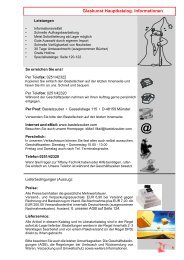 1 Glaskunst Hauptkatalog. Informationen 1