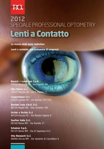 Speciale_lenti a contatto_POmarzo2012.pdf - PO Professional ...