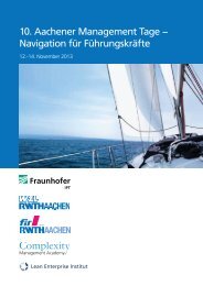 10. Aachener Management Tage − Navigation für ... - Schuh Group