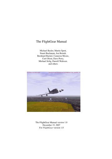 The FlightGear Manual - (MDP) Project