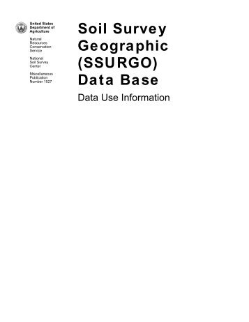 Soil Survey Geographic (SSURGO) Data Base - FTP Directory Listing