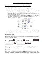 Instructions for Installing Phone Mute, Audio