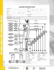 Becker Orthometry Forms - Becker Orthopedic