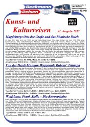 Kunst und Kultur als PDF - Beckmann Reisen GmbH, Hannover