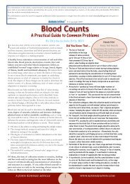 Blood Counts - A Practical Guide to Common ... - Kohnke's Own