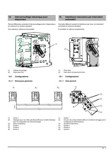 19 Interblocco meccanico per interruttori automatici 19 ... - Siemens