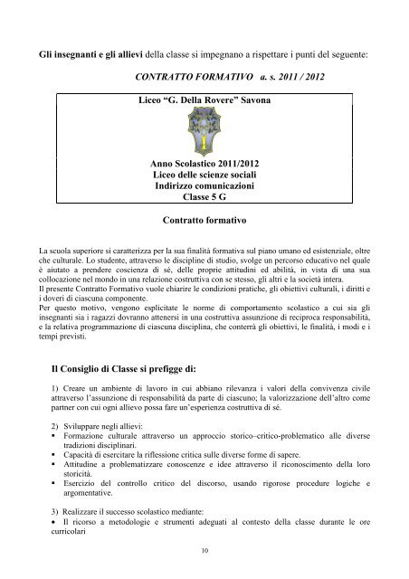 Documento 15 maggio 2011_12 5 G - liceo della rovere