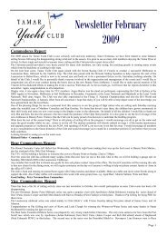 Newsletter February 2009 .pub - Tamar Yacht Club