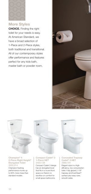 TOILETS - American Standard