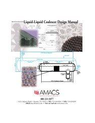 Liquid Liquid Coalescers - AMACS Process Tower Internals