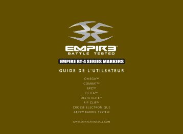 Empire BT-4 Markers Manual_French.indd - Paintball Solutions