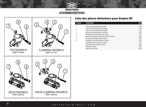 Empire BT-4 Markers Manual_French.indd - Paintball Solutions