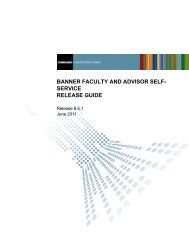 Faculty Advisors Guide Self Service Banner
