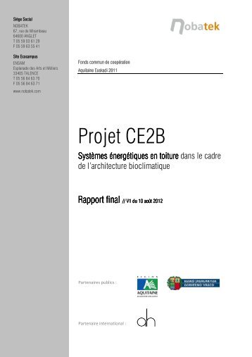 Projet CE2B - Nobatek