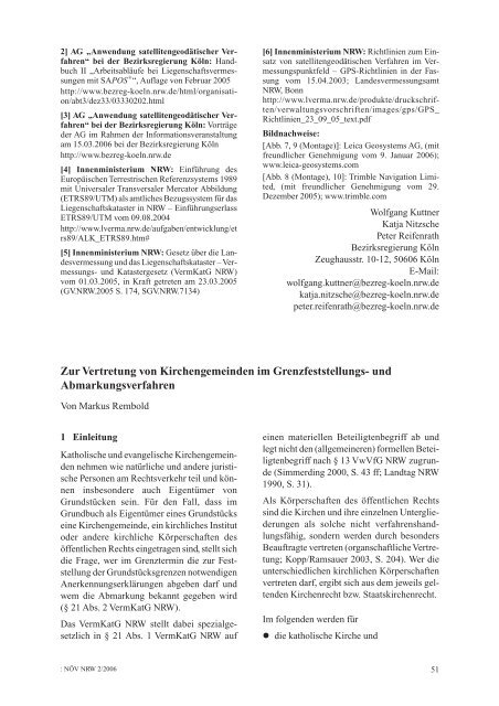 (NÖV) 2/2006 - Bezirksregierung Köln