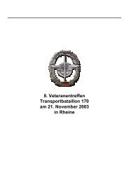 8. Veteranentreffen Transportbataillon 170 am 21. November 2003 ...