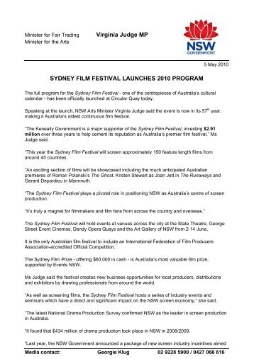 100505_SydneyFilmFes.. - Screen NSW