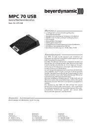 MPC 70 USB - Beyerdynamic