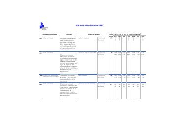 Calendario de metas institucionales enero - junio 2007 (PDF)