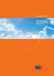 ANNUAL REPORT - HSE