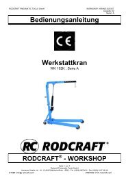 Bedienungsanleitung Werkstattkran - betec-tools