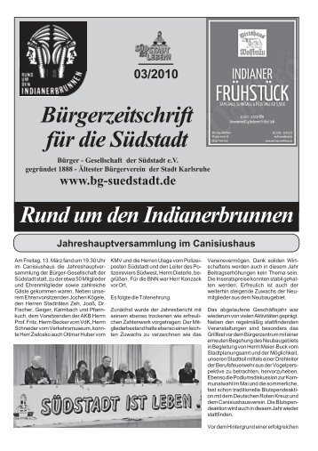 RUDI 03/2010 - Bürger-Gesellschaft Südstadt