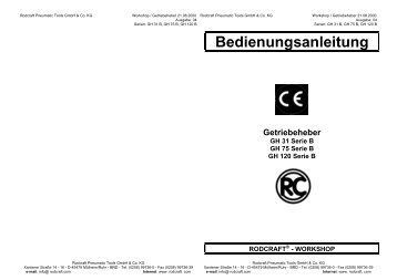 Bedienungsanleitung Getriebeheber - betec-tools