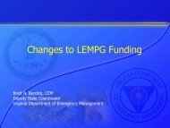 lempg - Virginia Department of Emergency Management