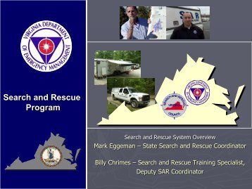 Search and Rescue Program - Virginia Department of Emergency ...