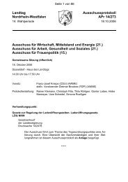 Ausschuss fÃ¼r Arbeit, Gesundheit und Soziales (21.) - Barbara Steffens