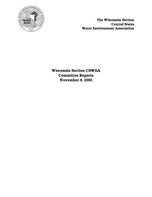November 8, 2000 Annual Business Meeting - Central States Water ...