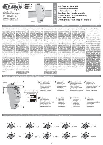 Manual_CRM_91H - ELKO EP, sro