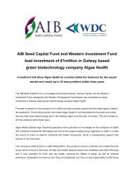 AIB Seed Capital Fund and Western Investment Fund lead ... - IVCA