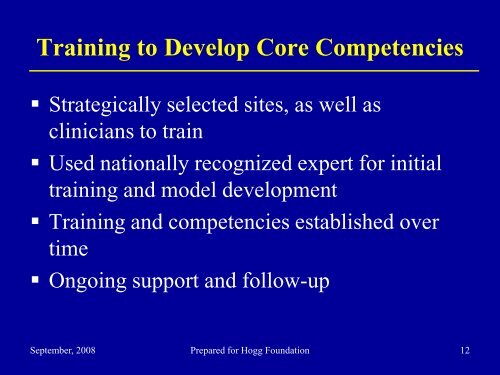 US Air Force Integrated Care - Hogg Foundation for Mental Health
