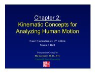 Chapter 2: Kinematic Concepts for Analyzing Human Motion