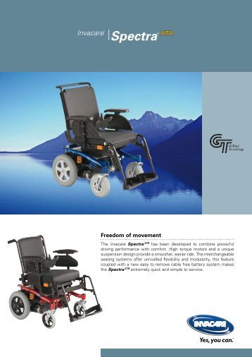 Spectra XTR Brochure - The Mobility Aids Centre