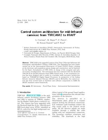 Control system architecture for mid-infrared cameras: from TIRCAM2 ...