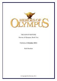 The son of neptune extract - Percy Jackson