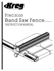 Band Saw Fence Manual 6-2010.indd - Kreg Tool