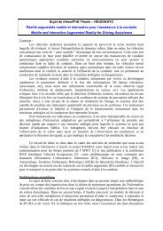 Sujet de thèse/PhD Thesis – HEUDIASYC Réalité ... - GDR Robotique