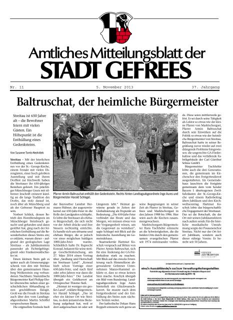 Baltruschat Der Heimliche Ba Rgermeister Gefrees