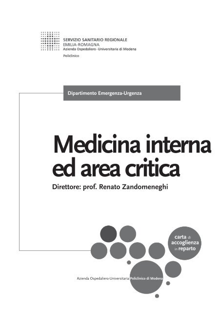Medicina interna ed area critica - Policlinico di Modena