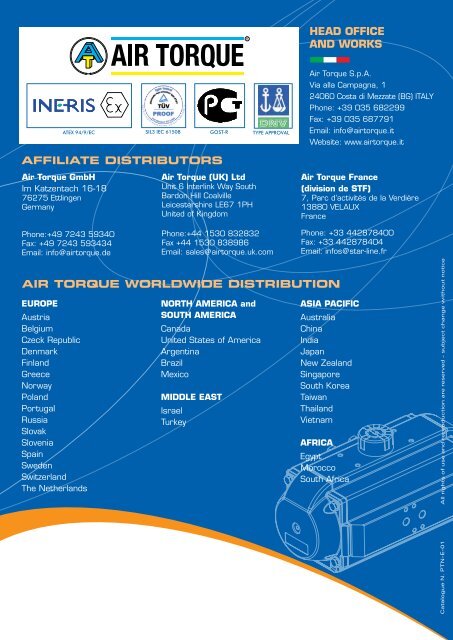 Air Torque Brochure(metric). - Apex Distribution Inc.
