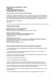 DZOK-Newsletter, Nr. 1/2011 MÃ¤rz 2011 - Dokumentationszentrum ...