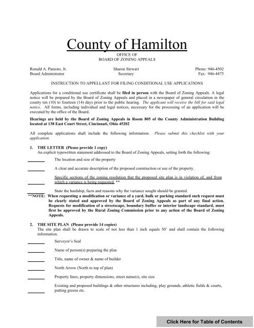 Planning Commissioners' Procedures Manual - Hamilton County, Ohio