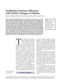 Facilitating Treatment Adherence with Lifestyle Changes in Diabetes ...